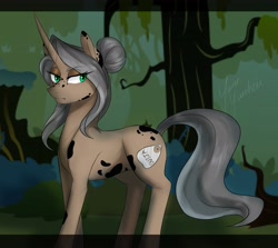 Size: 3640x3249 | Tagged: safe, artist:yumeyuuheii, oc, oc only, oc:ouija, pony, unicorn, female, high res, mare, solo, tree