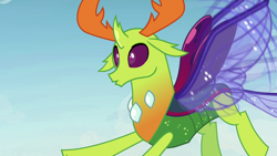 Size: 1280x720 | Tagged: safe, derpibooru import, screencap, thorax, changedling, changeling, to change a changeling, cute, king thorax, male, realization, solo, thorabetes