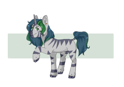 Size: 2258x1592 | Tagged: safe, artist:lessie-owen, oc, oc only, oc:forest glade, unicorn, zebra, zebracorn, zony, femboy, male, simple background, solo, transparent background