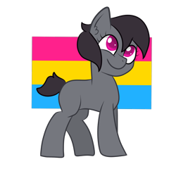 Size: 2048x2048 | Tagged: safe, artist:sketchthepony13, derpibooru import, oc, oc only, oc:eris, earth pony, pony, female, mare, pansexual, pansexual pride flag, pride, simple background, solo, transparent background