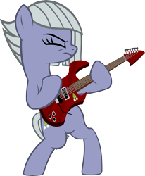Size: 4894x5942 | Tagged: safe, artist:ironm17, limestone pie, earth pony, pony, absurd resolution, bipedal, electric guitar, eyes closed, female, guitar, guitarity, heavy metal, mare, metal, simple background, solo, transparent background, vector