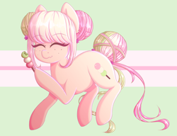 Size: 2244x1721 | Tagged: safe, artist:fluffymaiden, derpibooru import, oc, oc only, oc:hanami dango, earth pony, pony, dango, eating, eyes closed, eyestrain warning, female, food, freckles, mare, solo