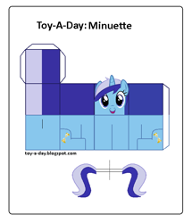 Size: 600x699 | Tagged: safe, artist:grapefruitface1, derpibooru import, minuette, arts and crafts, craft, papercraft, printable, solo, toy a day