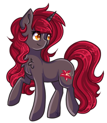 Size: 1200x1379 | Tagged: safe, artist:sketchyhowl, oc, oc only, pony, unicorn, female, mare, raised hoof, simple background, solo, transparent background