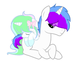 Size: 2000x1664 | Tagged: safe, artist:absolitedisaster08, derpibooru import, oc, oc only, oc:mystic art, oc:photo flash, pony, unicorn, female, male, mare, prone, simple background, sleeping, stallion, transparent background