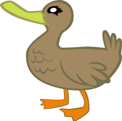 Size: 1589x1573 | Tagged: safe, artist:m99moron, derpibooru import, bird, duck, .psd available, animal, female, simple background, solo, transparent background, vector