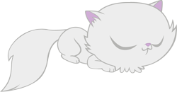 Size: 2000x1040 | Tagged: safe, artist:m99moron, derpibooru import, cat, animal, cute, eyes closed, kitten, prone, simple background, sleeping, solo, transparent background, vector