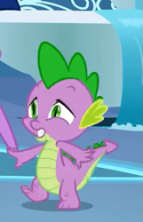 Size: 347x540 | Tagged: safe, derpibooru import, screencap, spike, dragon, horse play, claws, cropped, male