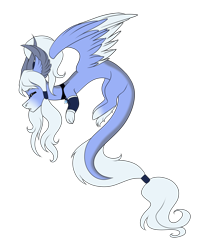 Size: 1204x1447 | Tagged: safe, artist:minelvi, oc, oc only, draconequus, female, simple background, solo, transparent background