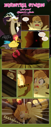 Size: 1919x4767 | Tagged: safe, artist:estories, discord, oc, oc:alice goldenfeather, pegasus, pony, comic:find yourself, absurd resolution, comic, female, hirudo, magic, mare, offscreen character