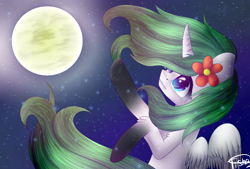 Size: 4000x2700 | Tagged: safe, artist:tisha, derpibooru import, oc, oc only, oc:princess margarita, alicorn, alicorn oc, female, flower, flower in hair, gradient hooves