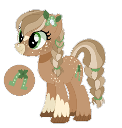 Size: 394x414 | Tagged: safe, artist:6-fingers-lover, derpibooru import, oc, oc:lucky hoof, earth pony, pony, female, mare, offspring, parent:applejack, parent:trouble shoes, parents:troublejack, simple background, solo, transparent background