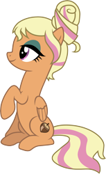 Size: 1501x2445 | Tagged: safe, artist:cloudyglow, chestnut magnifico, pegasus, pony, equestria girls, movie magic, spoiler:eqg specials, equestria girls ponified, female, mare, ponified, simple background, solo, transparent background