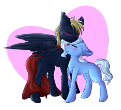 Size: 938x851 | Tagged: safe, artist:0silverstardust0, derpibooru import, oc, oc only, earth pony, pegasus, pony, commission, cute, female, heart, male, nuzzling, simple background, transparent background