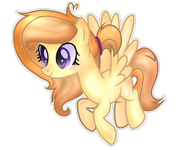 Size: 1114x952 | Tagged: safe, artist:spectrumnightyt, derpibooru import, oc, oc:ivory buttercup, pegasus, pony, female, mare, simple background, solo, transparent background, white outline