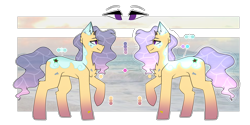 Size: 4100x2050 | Tagged: safe, artist:umiimou, derpibooru import, oc, oc only, oc:sea shine, earth pony, pony, chest fluff, female, mare, reference sheet, simple background, solo, transparent background