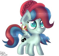 Size: 1024x977 | Tagged: safe, artist:pinkiepie6680, derpibooru import, oc, oc:liza light, pegasus, pony, cap, female, filly, hat, simple background, solo, transparent background