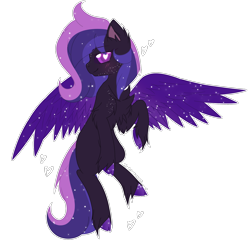 Size: 1450x1423 | Tagged: safe, artist:electricaldragon, derpibooru import, oc, oc:constance, pegasus, pony, female, mare, purple sclera, simple background, solo, transparent background, two toned wings