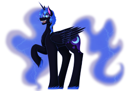 Size: 6880x4869 | Tagged: safe, artist:cornerverse, nightmare moon, alicorn, pony, absurd resolution, female, mare, simple background, small head, solo, transparent background