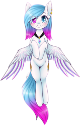 Size: 1268x1972 | Tagged: safe, artist:doekitty, oc, oc only, oc:heartlight, pegasus, pony, blushing, female, heterochromia, looking at you, mare, simple background, smiling, solo, transparent background