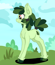 Size: 2462x2917 | Tagged: safe, artist:paskanaakka, derpibooru exclusive, derpibooru import, oc, oc only, oc:sweetleaf, earth pony, pony, butt freckles, chest fluff, colored hooves, ear fluff, female, freckles, mare, older, shoulder freckles, smiling, solo, unshorn fetlocks