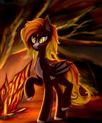 Size: 1000x1200 | Tagged: safe, artist:xeniusfms, derpibooru import, oc, oc:fire glow, bat pony, pony, bat pony oc, solo