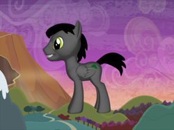 Size: 1024x768 | Tagged: safe, derpibooru import, oc, oc:forest flowstone, pegasus, pony, 3d, male, ponylumen, smiling, solo, stallion