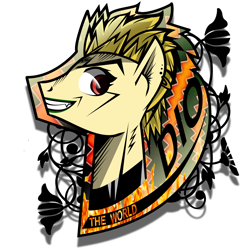 Size: 3000x3000 | Tagged: safe, artist:alexdiamondskye, derpibooru import, pony, dio brando, jojo's bizarre adventure, ponified, simple background, transparent background