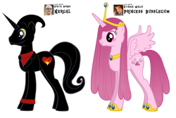 Size: 3824x2576 | Tagged: safe, derpibooru import, adventure time, cartoon network pony, female, husband and wife, hynden walch, lauren faust, male, nergal, princess bubblegum, steve burns, the grim adventures of billy and mandy, voice actor