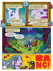 Size: 720x960 | Tagged: safe, artist:brendahickey, idw, mistmane, beaver, duck, rabbit, turtle, legends of magic, spoiler:comic, spoiler:comiclom3, animal, old, preview