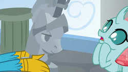 Size: 300x168 | Tagged: safe, derpibooru import, screencap, flash magnus, gallus, ocellus, pony, school daze