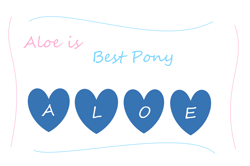 Size: 4256x2832 | Tagged: safe, derpibooru import, aloe, best pony, blue, heart, no pony, pink