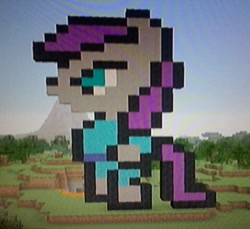 Size: 480x439 | Tagged: safe, artist:theanimefanz, derpibooru import, maud pie, minecraft, minecraft pixel art, pixel art