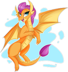 Size: 1625x1703 | Tagged: safe, artist:woonborg, derpibooru import, smolder, dragon, abstract background, claws, dragon wings, dragoness, fangs, female, open mouth, simple background, solo, spread wings, transparent background, wings