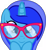 Size: 4000x4307 | Tagged: safe, artist:fuzzybrushy, derpibooru import, oc, oc only, oc:spacelight, unicorn, female, glasses, looking at you, mare, simple background, solo, transparent background, vector