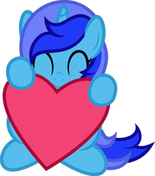 Size: 4000x4553 | Tagged: safe, artist:fuzzybrushy, derpibooru import, oc, oc only, oc:spacelight, unicorn, eyes closed, female, heart, mare, simple background, solo, transparent background