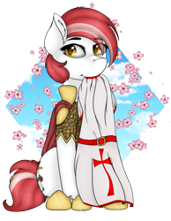 Size: 1937x2500 | Tagged: safe, artist:acidthead, derpibooru import, oc, oc only, oc:mercy, commission, cute, flower, simple background, solo, transparent background