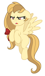 Size: 2686x4562 | Tagged: safe, artist:estories, derpibooru import, oc, oc only, oc:alice goldenfeather, pegasus, pony, bow, female, high res, mare, simple background, solo, transparent background, vector