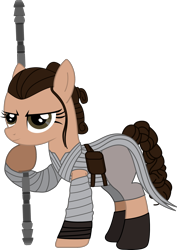 Size: 1712x2412 | Tagged: safe, artist:sonofaskywalker, pony, ponified, rey, solo, star wars, star wars: the force awakens