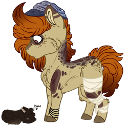 Size: 1978x1929 | Tagged: safe, artist:jeesharon, derpibooru import, oc, oc:ruth, cat, earth pony, pony, chibi, female, mare, simple background, solo, transparent background