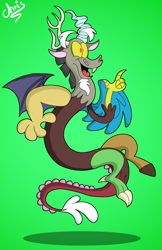 Size: 2137x3302 | Tagged: safe, artist:chrissie-boo, discord, draconequus, male, solo