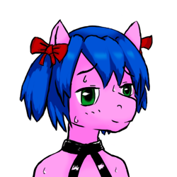 Size: 500x500 | Tagged: safe, derpibooru import, pony, semi-anthro, /s4s/, 4chan, bury pink gril, bust, kek, meme, ponified, portrait, solo, sweat, this is nice board