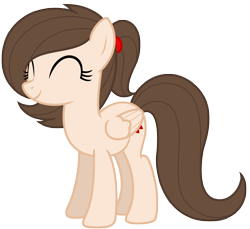 Size: 7510x6872 | Tagged: safe, artist:estories, derpibooru import, oc, oc only, oc:rose petal, pegasus, pony, absurd resolution, cute, eyes closed, female, mare, simple background, smiling, solo, transparent background, vector