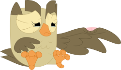 Size: 3585x2094 | Tagged: safe, artist:porygon2z, owlowiscious, owl, pony, crying, injured, simple background, solo, transparent background, vector