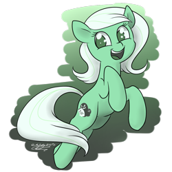 Size: 1000x1000 | Tagged: safe, artist:espeonna, oc, oc only, oc:hidden depths, pony, earth, happy, smiling, solo