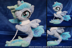 Size: 5142x3440 | Tagged: safe, artist:baraka1980, derpibooru import, oc, oc:glazial glimmer, seapony (g4), irl, photo, plushie, solo