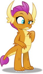 Size: 3370x5746 | Tagged: safe, artist:vector-brony, derpibooru import, smolder, dragon, molt down, absurd resolution, confused, contrast, dragoness, female, raised eyebrow, simple background, solo, transparent background, vector
