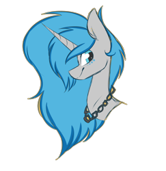 Size: 3866x3972 | Tagged: safe, artist:umiimou, oc, oc only, oc:moonbeam, pony, unicorn, bust, female, high res, mare, portrait, simple background, solo, transparent background