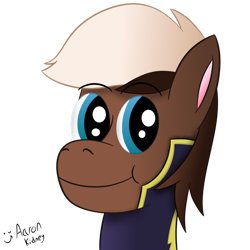 Size: 1024x1024 | Tagged: safe, artist:aarondrawsarts, oc, oc only, oc:blitz, earth pony, pony, bust, clothes, commission, costume, shadowbolts, shadowbolts costume, simple background, solo, transparent background