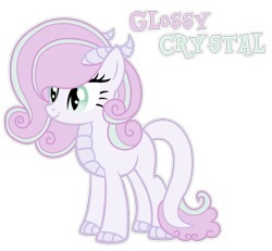 Size: 800x739 | Tagged: safe, artist:cirillaq, derpibooru import, oc, oc:glossy crystal, dracony, hybrid, female, interspecies offspring, offspring, parent:rarity, parent:spike, parents:sparity, simple background, solo, transparent background
